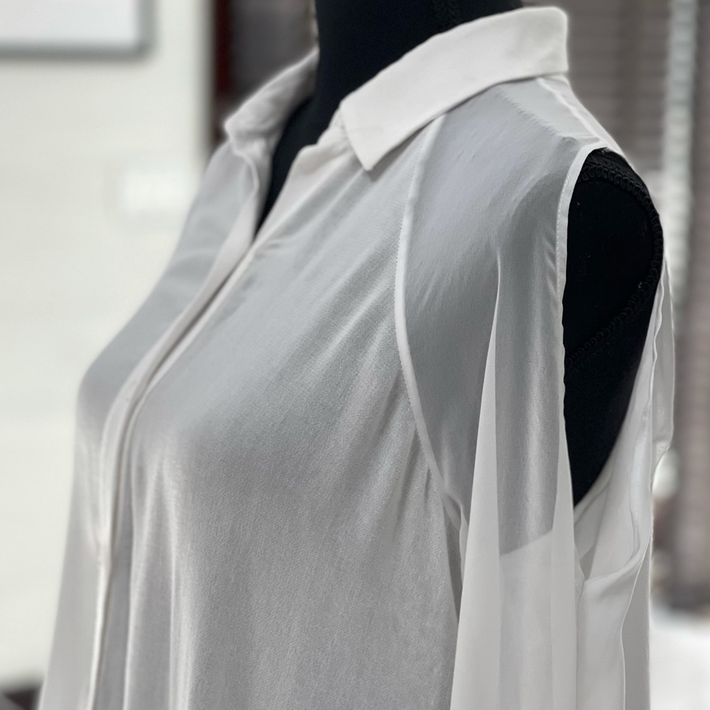 Alice & Olivia Cold Shoulder Blouse